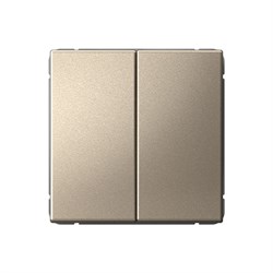 Systeme Electric ArtGallery Шампань Выключатель 2-клавишный, 10АХ, механизм, быстрозажим. клем. GAL000551S - фото 69481