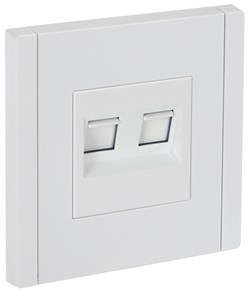 FORTE&PIANO Роз. комп. 2-ая RJ45 кат.5E FP233 бел. IEK FP-K20-1-K01 - фото 69656