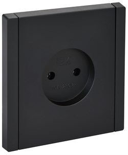 FORTE&PIANO Роз. без з/к без з/ш в/к 10А FP118 чер. IEK FP-R10-10-K02 - фото 69827