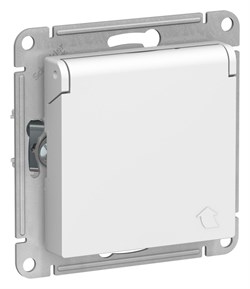 Systeme Electric AtlasDesign Лотос Розетка с/з со шторками с крышкой, 16А, IP20, механизм ATN001346 - фото 70692