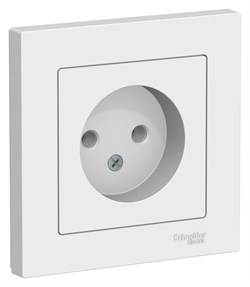 Systeme Electric AtlasDesign Лотос Розетка б/з, 16А, в сборе ATN001340 - фото 70727