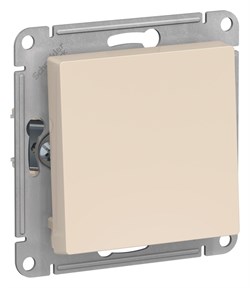 Systeme Electric AtlasDesign бежевый выключатель 1-клавишный 2-полюсный, 10А, механизм ATN000221 - фото 70847