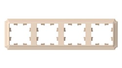 Systeme Electric AtlasDesign Antique песочный рамка 4-ая, универсальная ATN101204 - фото 70849