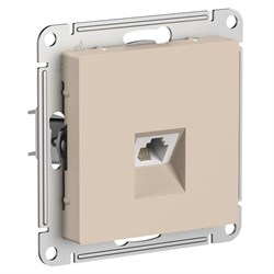 Systeme Electric AtlasDesign песочный розетка телефонная RJ11, механизм ATN001281 - фото 70886
