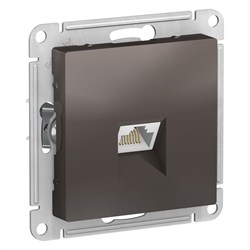 Systeme Electric AtlasDesign мокко розетка компьютерная RJ45, кат. 6A, механизм ATN000686 - фото 71130