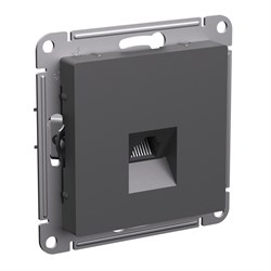 Systeme Electric AtlasDesign базальт розетка компьютерная RJ45, кат. 5Е, механизм ATN001483 - фото 71231