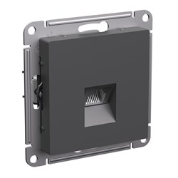 Systeme Electric AtlasDesign базальт розетка компьютерная RJ45, кат. 6A, механизм ATN001486 - фото 71251