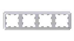 Systeme Electric AtlasDesign Antique алюминий рамка 4-ая, универсальная ATN100304 - фото 71338