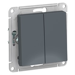 Systeme Electric AtlasDesign грифель выключатель 2-клавишный с самовозвратом, сх.2, 10А, механизм ATN000717 - фото 71412