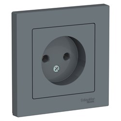 Systeme Electric AtlasDesign грифель розетка без заземления, 16А, в сборе ATN000740 - фото 71435