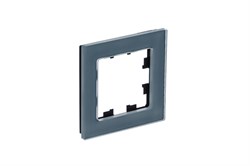 Systeme Electric AtlasDesign Nature натуральное стекло грифель рамка 1-ая ATN360701 - фото 71446