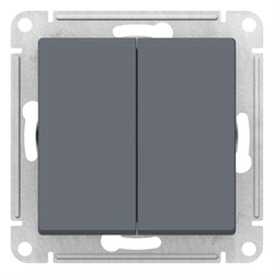 Systeme Electric AtlasDesign грифель переключатель 2-клавишный перекрестный, 2 x сх. 7, 10АХ, механизм ATN000773 - фото 71454