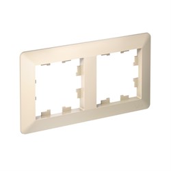 Systeme Electric AtlasDesign Air Бежевый/дымчатый белый Рамка 2-ая ATN220202 - фото 71552