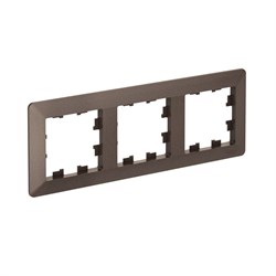 Systeme Electric AtlasDesign Air Мокко/дымчатый черный Рамка 3-ая ATN220603 - фото 71558