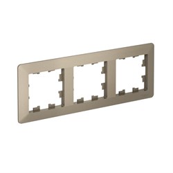 Systeme Electric AtlasDesign Air Шампань/дымчатый черный Рамка 3-ая ATN220503 - фото 71560