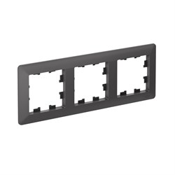 Systeme Electric AtlasDesign Air Базальт/дымчатый черный Рамка 3-ая ATN221403 - фото 71562