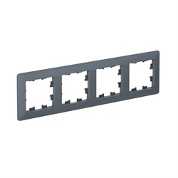 Systeme Electric AtlasDesign Air Грифель/дымчатый черный Рамка 4-ая ATN220704 - фото 71577