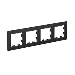 Systeme Electric AtlasDesign Air Карбон/дымчатый черный Рамка 4-ая ATN221004 - фото 71579