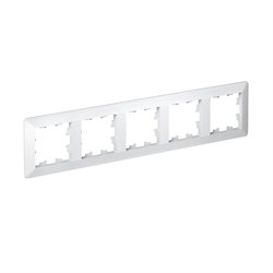 Systeme Electric AtlasDesign Air Белый/дымчатый белый Рамка 5-ая ATN220105 - фото 71588