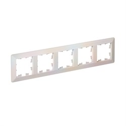 Systeme Electric AtlasDesign Air Жемчуг/дымчатый белый Рамка 5-ая ATN220405 - фото 71590