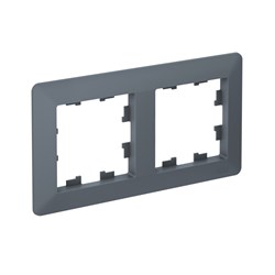 Systeme Electric AtlasDesign Air Грифель/дымчатый черный Рамка 2-ая ATN220702 - фото 71594