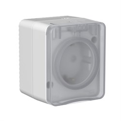 Systeme Electric AtlasDesign Profi54 Наруж Серый Розетка с/з со шт. 16А 250В ATN543045 - фото 71609