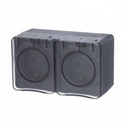 Systeme Electric AtlasDesign Profi54 наружный антрацит розетка 2-ая с заземлением, со шт., 16А 250B ATN544026 - фото 71615