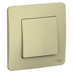 Blanca внутренняя бежевый выключатель 1-клавишный (cх.1), 10А, 250B BLNVS010107 - фото 72398