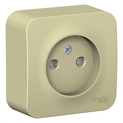 Blanca наружняя бежевый розетка без заземления со шторками, изолированная пластина 16А, 250В BLNRA001117 - фото 72653