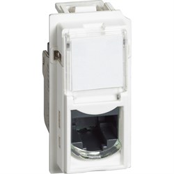 BTicino Living now белый розетка компьютерная RJ45 cat5e UTP 1 мод KW4279C5E - фото 72814