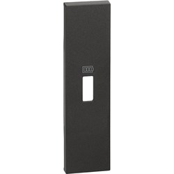 BTicino Living now чёрный лицевая панель для зарядных устройств USB 1 мод KG10C - фото 72819