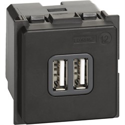 BTicino Living now зарядное устройство USB Стандарты А-А 3000мА 2 мод K4285C2 - фото 72824