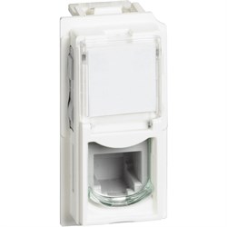 BTicino Living now белый розетка телефонная RJ11 1 мод KW4258RJ11 - фото 72893