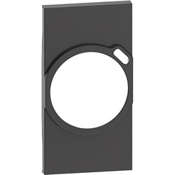 BTicino Living now чёрный лицевая панель для комбинированных розеток 2К+З/USB 2 мод KG63 - фото 72905
