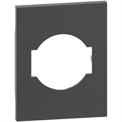 BTicino Living now чёрный лицевая панель для розеток 2К+З немецкого/итальянского стандарта 3 мод KG03M3 - фото 73053
