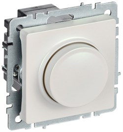 IEK Brite Base жемчуг светорегулятор поворотно нажимной 600Вт BR-D20-0600-K36 - фото 73135