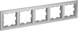 IEK Brite Base алюминий рамка 5 мест BR-M52-K47 - фото 73144