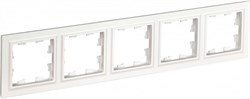 IEK Brite Base белый рамка 5 мест BR-M52-K01 - фото 73189