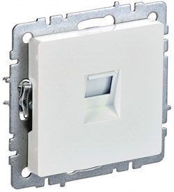 IEK Brite Base жемчуг розетка компьютерная RJ45 кат.6 BR-K10-2-K36 - фото 73225
