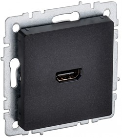 IEK Brite Base чёрный розетка HDMI BR-H10-K02 - фото 73231