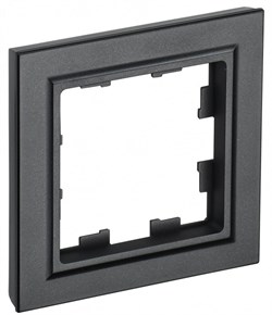 IEK Brite Base чёрный рамка 1 место BR-M12-K02 - фото 73283