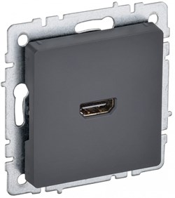 IEK Brite Base графит розетка HDMI BR-H10-K53 - фото 73436