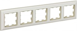 IEK Brite Decor жемчуг 3D-форма рамка 5-местная BR-M52-12-1-K10 - фото 73437
