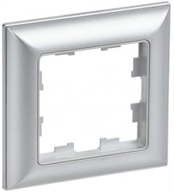 IEK Brite Decor алюминий 3D-форма рамка 1 место BR-M12-12-K47 - фото 73439