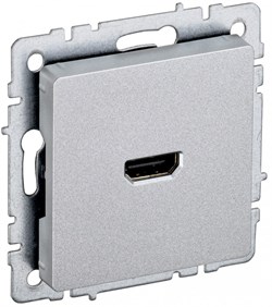 IEK Brite Base алюминий розетка HDMI BR-H10-K47 - фото 73620
