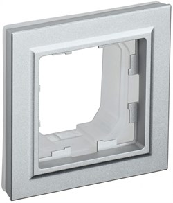 IEK Brite Base алюминий рамка 1 место IP44 BR-M12-44-K47 - фото 73621