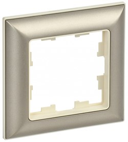IEK Brite Decor шампань 3D-форма рамка 1 место BR-M12-12-3-K10 - фото 73622