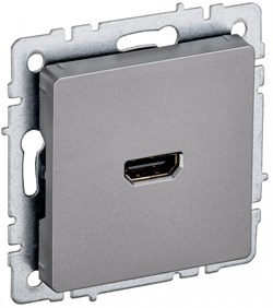 IEK Brite Base сталь розетка HDMI BR-H10-K46 - фото 73630