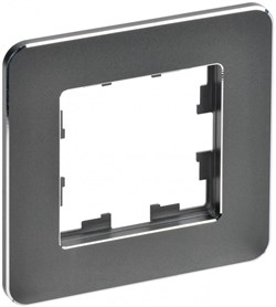 IEK Brite Decor титан металл скруглённые углы рамка 1 место BR-M12-M-01-K48 - фото 73717