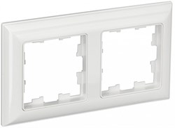 IEK Brite Decor белый 3D-форма рамка 2 места BR-M22-12-K01 - фото 73760